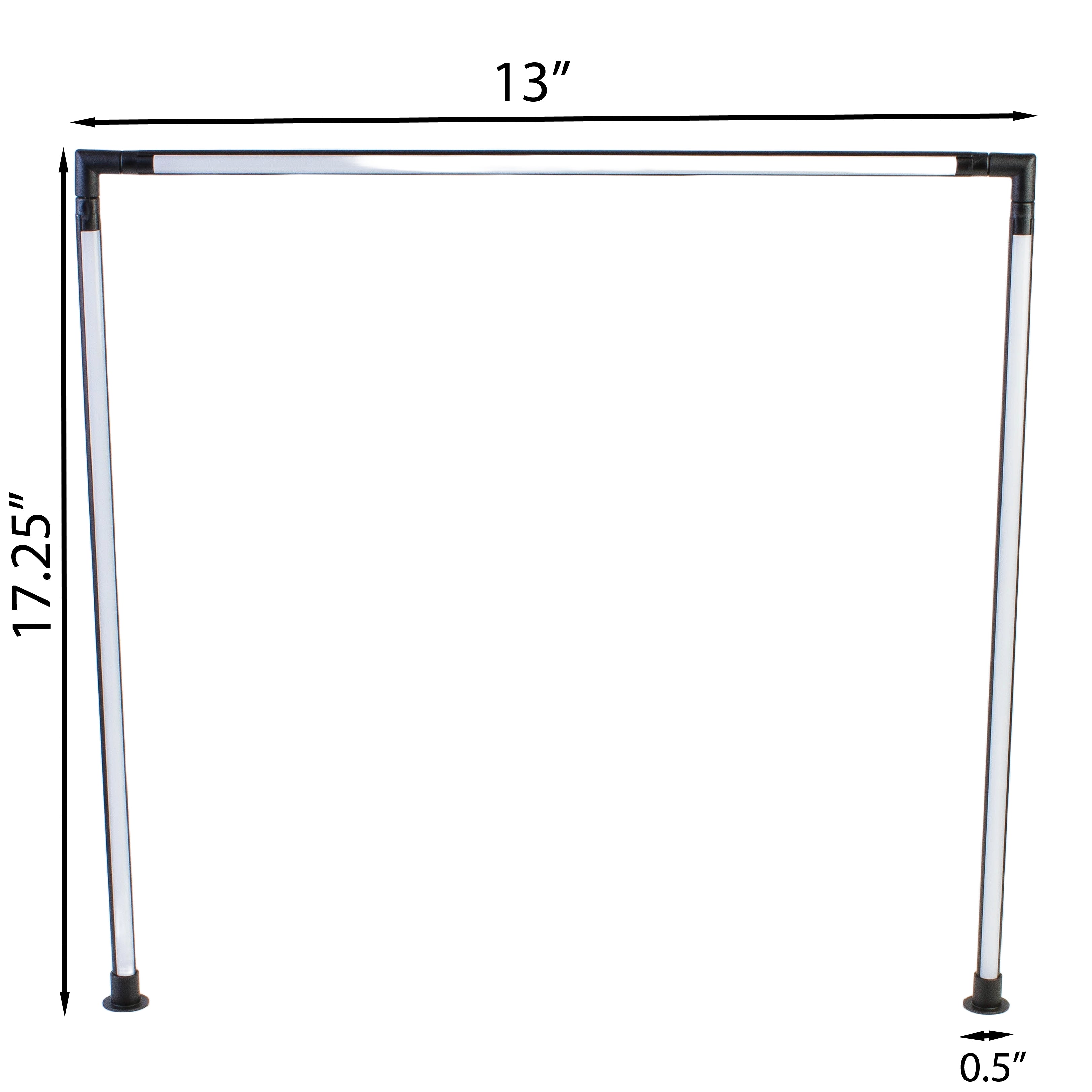 Horizontal LED 3 sided Pole light 4000K Model FY-H2T series for Showcase