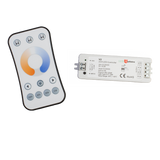 CCT LED Strip Controller with Wireless Remote for Warm White (2700K) to Cool White (6500K) 2 in 1 Dual Color LED Strip Light