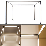 Horizontal LED 4 sided Pole light 4000K Model FY-Q series for Showcase