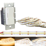 24v CCT COB Series 2700K to 6500K Adjustable warm white to Pure white LED strip light