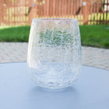 3 Pack crackle glass globe shade 5" width for light fixture upgrade replacement