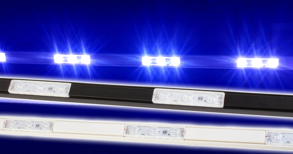 Storefront LED track with blue 5730 Super Bright LED Light