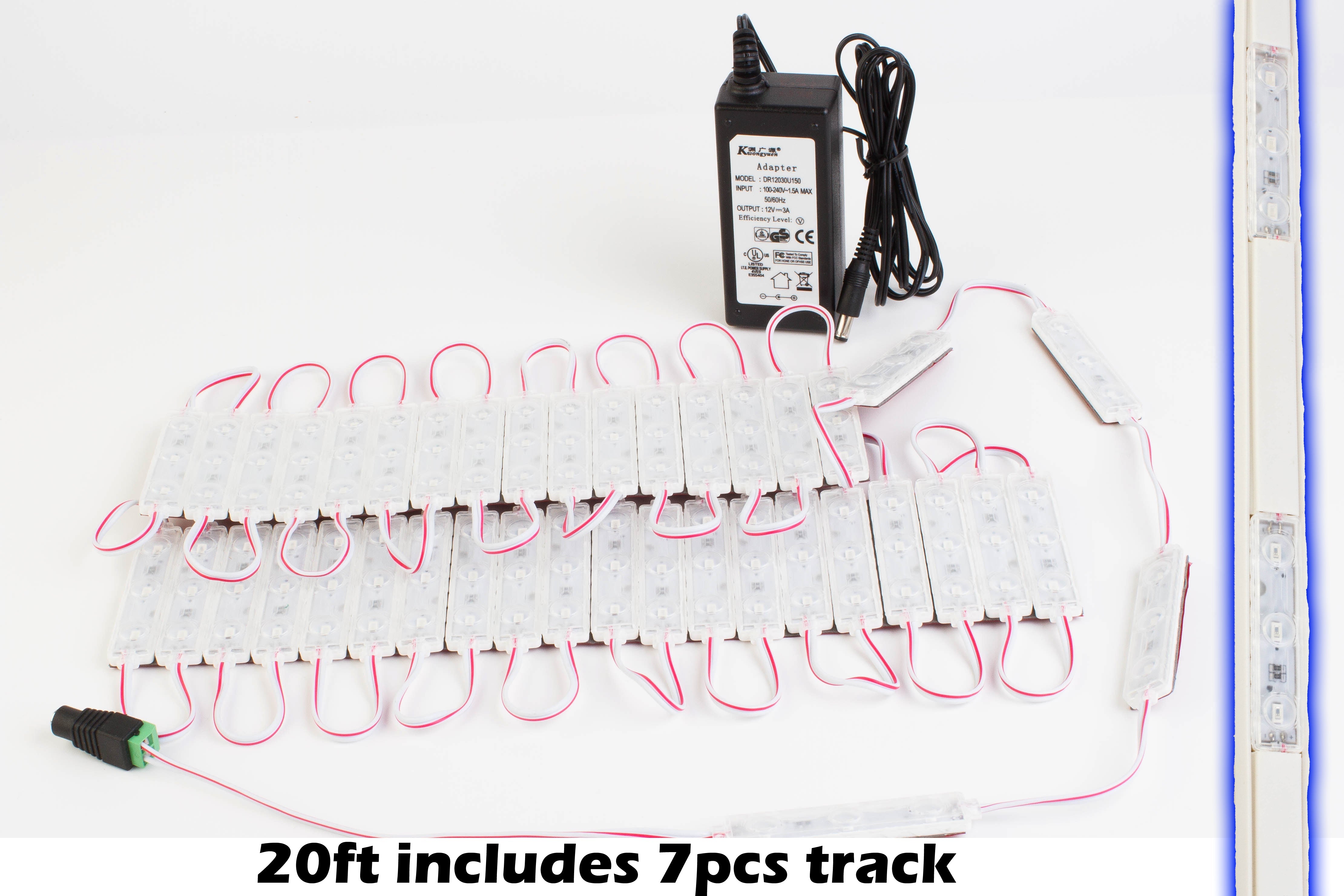 Storefront LED track with blue 5730 Super Bright LED Light