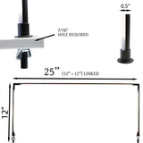 Horizontal LED 3 sided Pole light 4000K Model FY-H2 series for Showcase