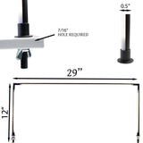 Horizontal LED 3 sided Pole light 4000K Model FY-H2 series for Showcase