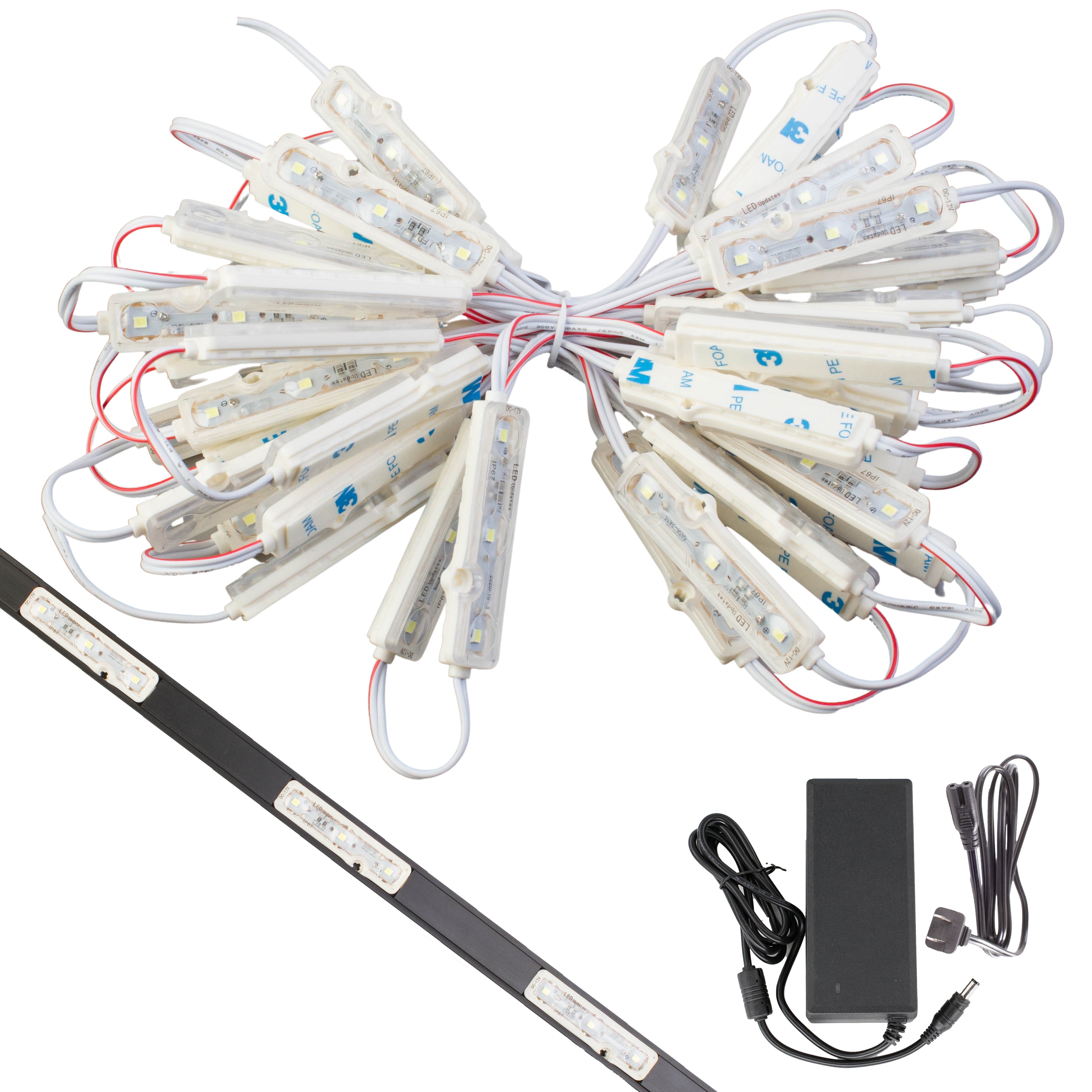 Storefront LED track + Orange Z2835 Premium Super Bright LED Light