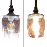 3 Pack seeded glass globe shade 5" width for light fixture upgrade replacement