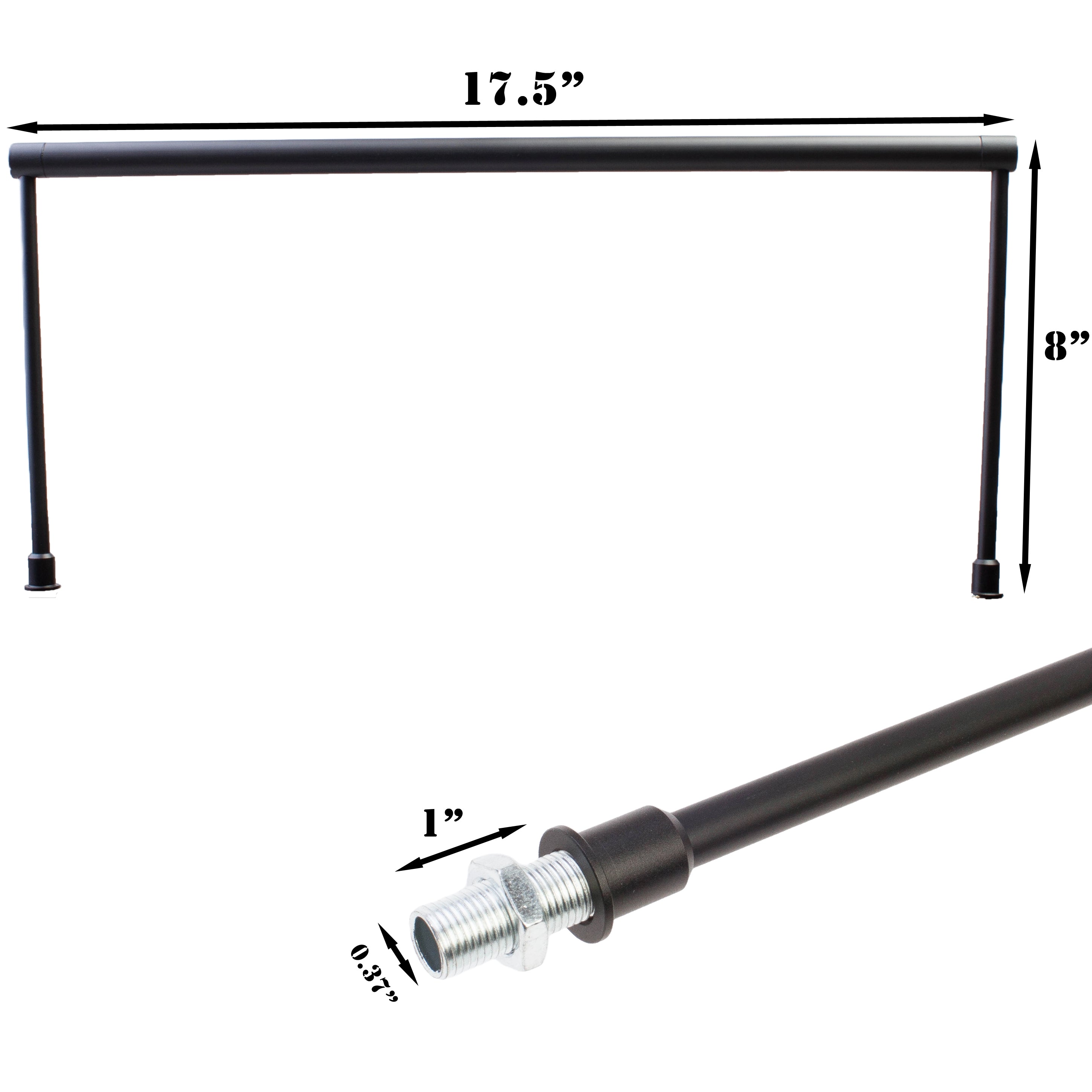 Horizontal LED pole light 4000K black Model FY-C series for Showcase