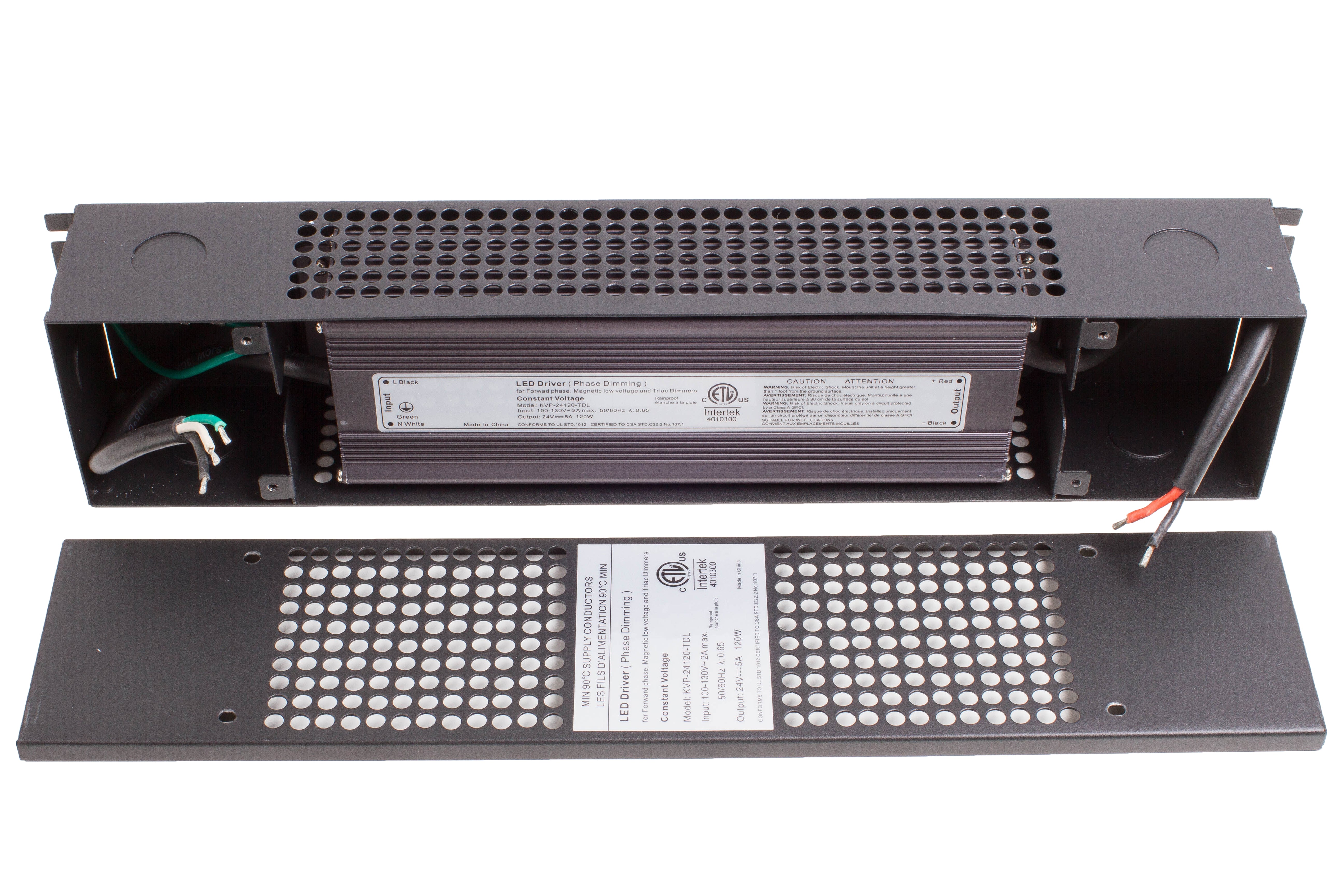 ETL listed 24v 5 Amp 120w triac dimmable Power supply Driver