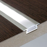 40" Cabinet Shallow Recessed Aluminum channel with cover for LED Strip light fit 6mm to 10mm (6 pk)