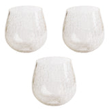 3 Pack crackle glass globe shade for light fixture
