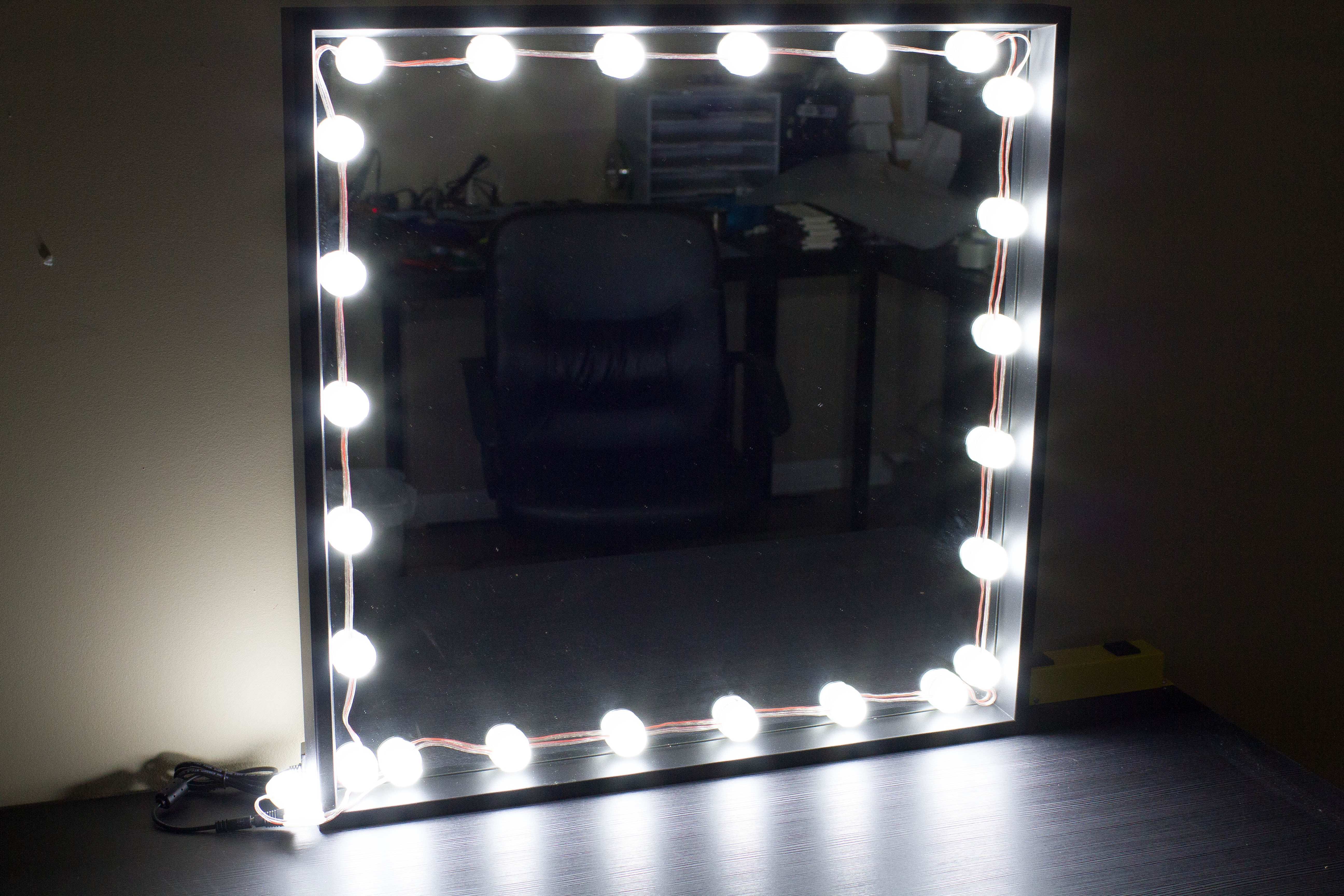 Bulb Series Makeup mirror LED light package with dimmer 9ft in length - LED Updates