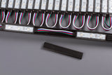Storefront LED Black Track with Color Change RGB LED Light Black series - LED Updates