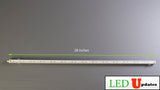 47 inches (18" + 28" linked) White C3014 LED light with UL 2A power supply - LED Updates