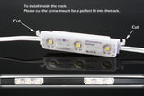 Storefront LED Black track + White K2835 Super Bright LED Light (Samsung Chip )