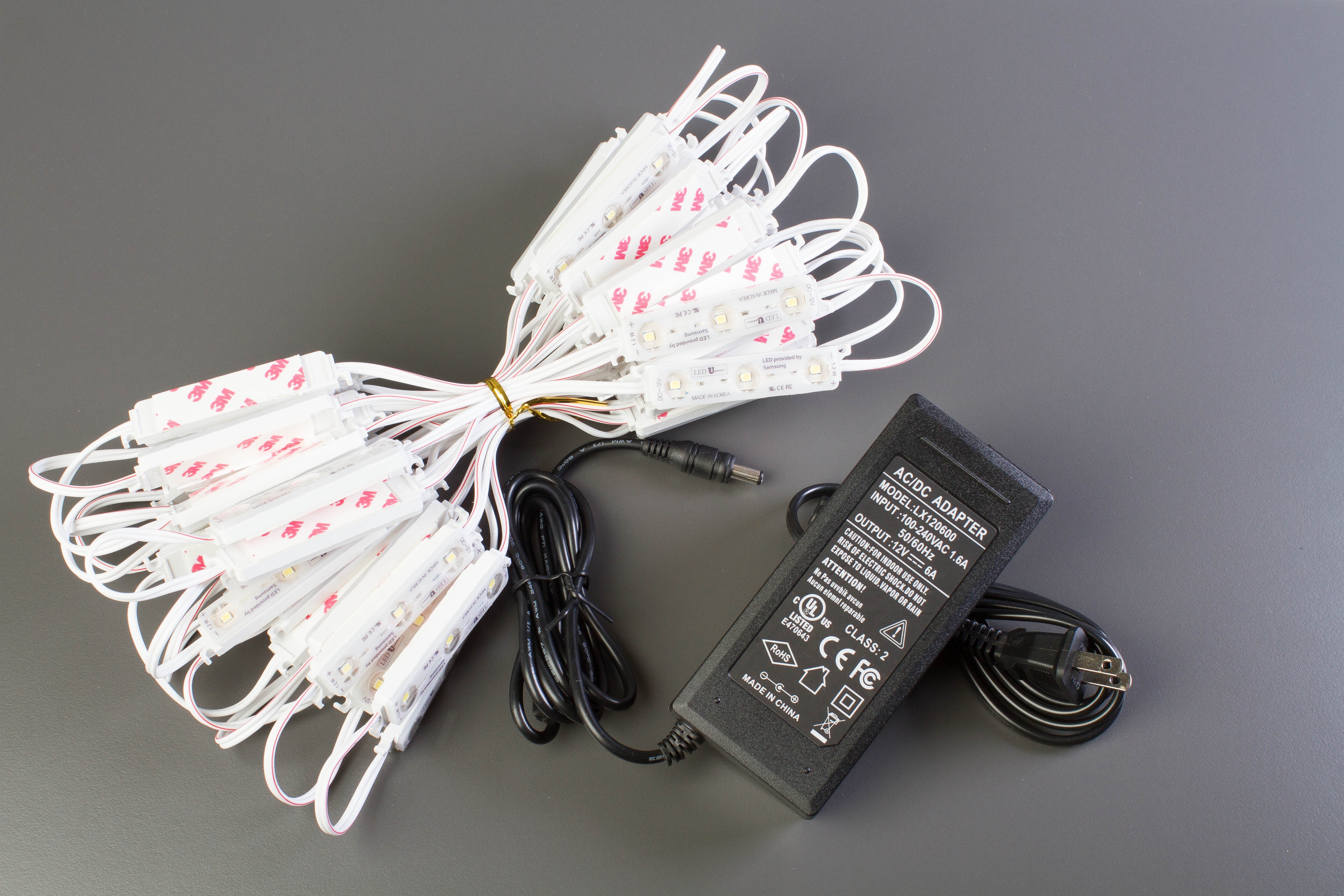 Storefront LED Black track + White K2835 Super Bright LED Light (Samsung Chip )