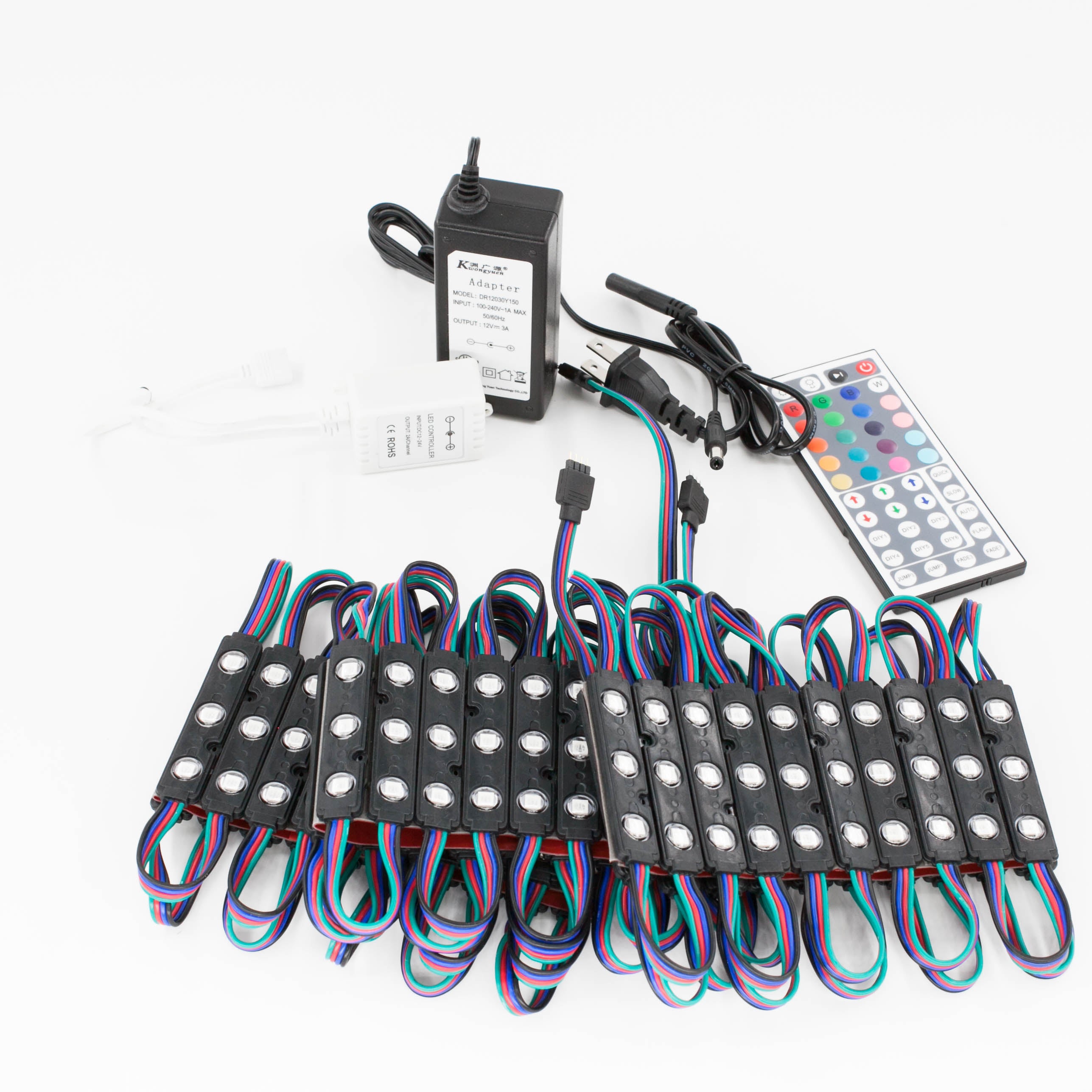 Storefront LED track with Color Change RGB LED Light T-RGB series