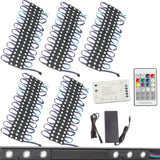 Storefront LED track with Color Change RGB LED Light T-RGB series