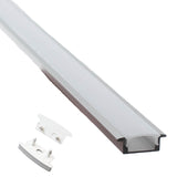 40" Cabinet Shallow Recessed Aluminum channel with cover for LED Strip light fit 6mm to 10mm (6 pk)