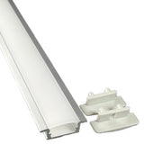 12v 2835 Series CRI 90+ 6000k white color LED strip light + Aluminum Channel