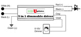 UL Listed 12V 8.33A 100w Triac Dimmable 0-10v/10v PWM/Potentiometer Power Supply
