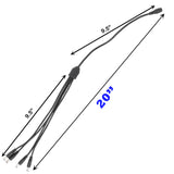 DC 18 AWG Heavy Duty Splitter Cable 1 to 4