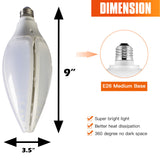 36w LED Bulb A19/E27 Screw socket Great for Garage, Basement and workshop