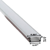 40" Cabinet Shallow Recessed Aluminum channel with cover for LED Strip light fit 6mm to 10mm (6 pk)