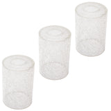 3 Pack crack finish cylinder glass shade for light fixture