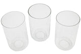 3 Pack clear seeded bubble glass shade cylinder for light fixtures