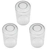 3 Pack clear seeded bubble glass shade cylinder for light fixtures