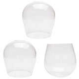 3 Pack seeded glass globe shade for light fixture