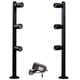 Jewelry LED Pole light model FY-53 12 inches black 6000k