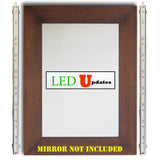 2pcs 18" Makeup mirror White LED light C3014 Series with wireless remote dimmer - LED Updates