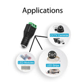 Heavy Duty Female DC connector for LED light to Power supply