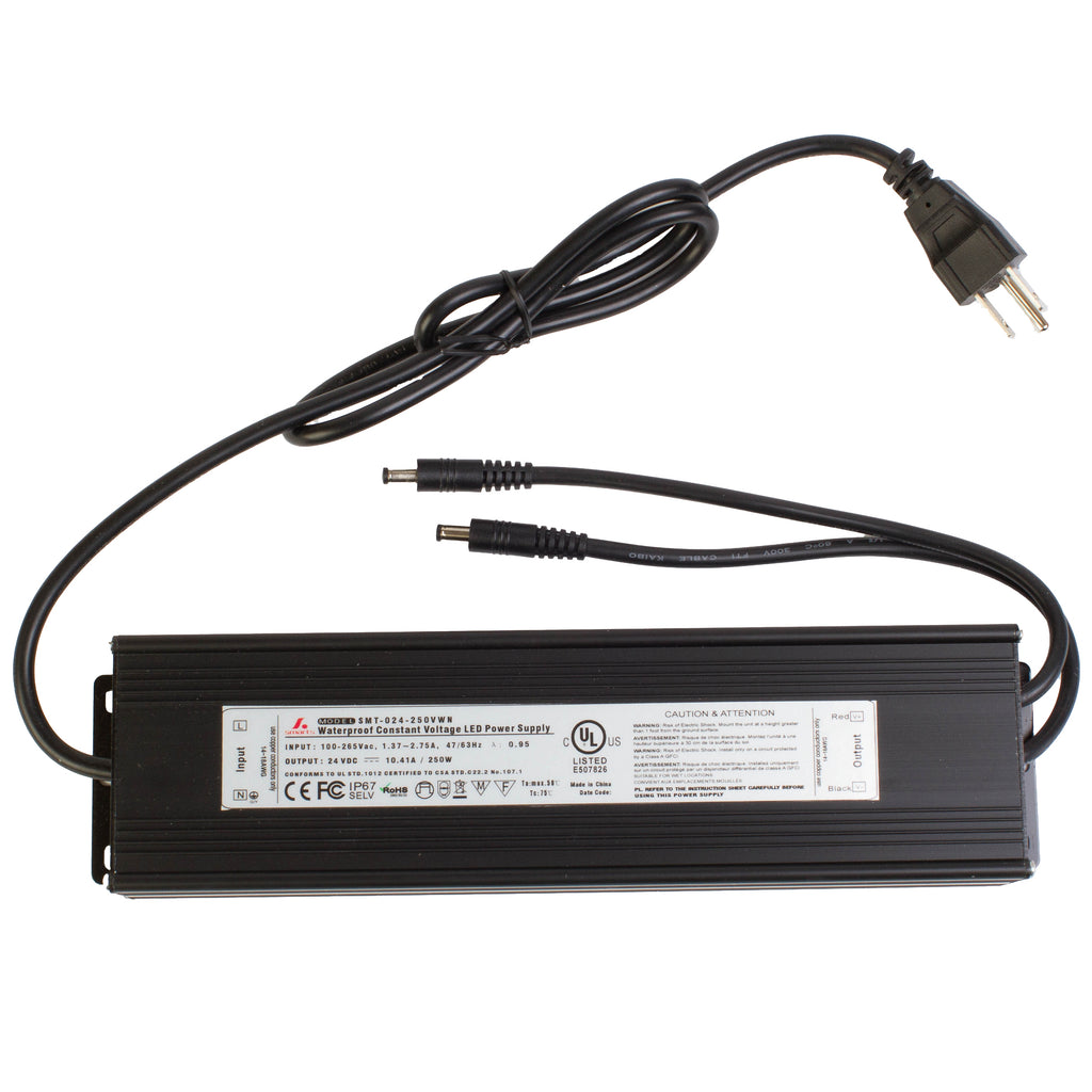 UL listed 24v 10.41 Amp 250w Constant Voltage waterproof Power supply Driver