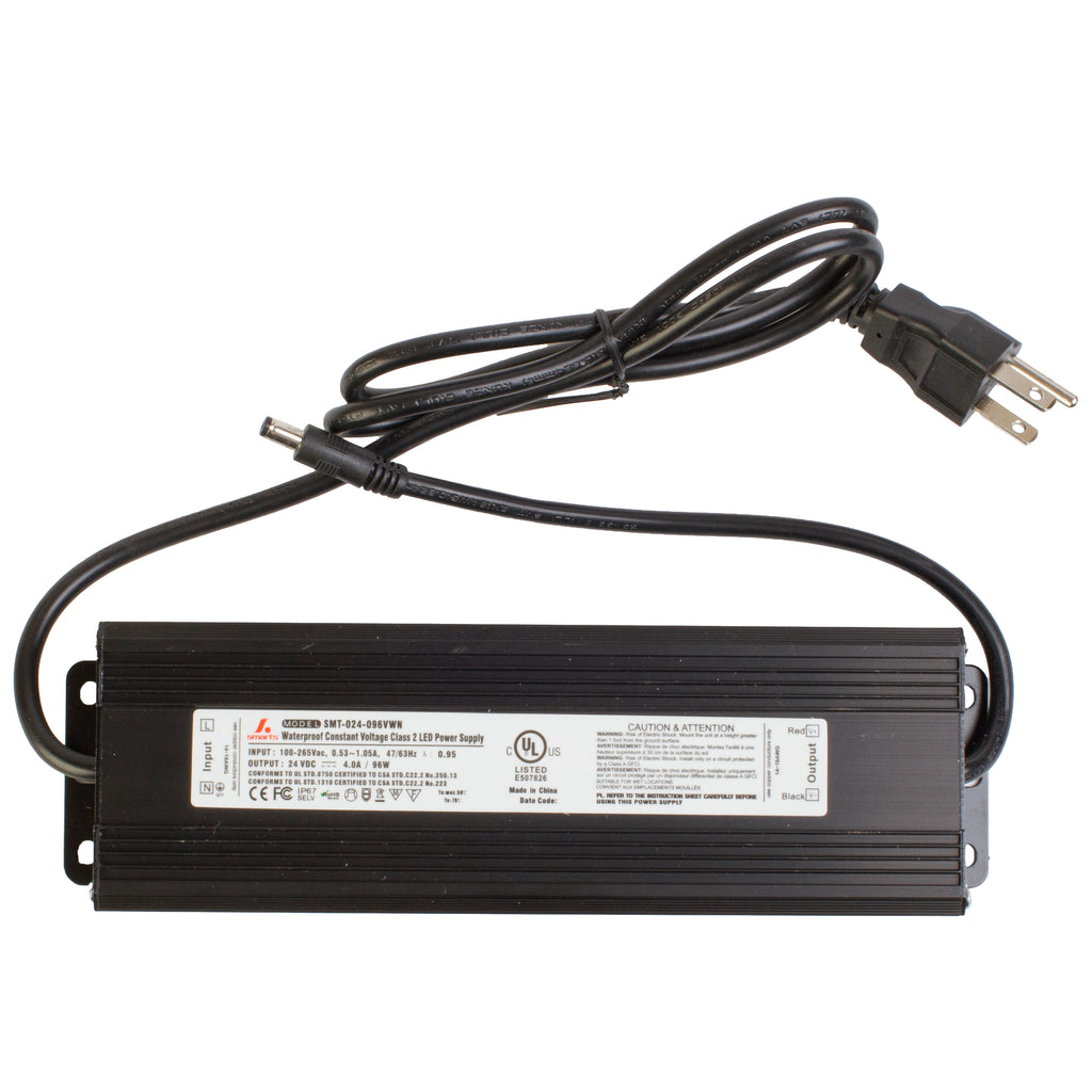 UL listed 24v 4 Amp 96w Constant Voltage Class 2 waterproof Power supply Driver