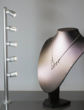 Jewelry LED Pole light model FY-55 silver 5-light head