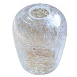 3 Pack crackle glass globe shade 5" width for light fixture upgrade replacement