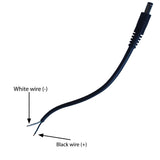 DC male plug to 18 AWG wire connector