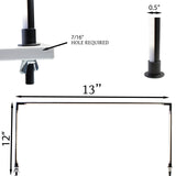 Horizontal LED 3 sided Pole light 4000K Model FY-H2 series for Showcase