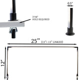 Horizontal LED 3 sided Pole light 4000K Model FY-H2 series for Showcase