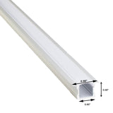 12v 2835 Series CRI 90+ 6000k white color LED strip light + Aluminum Channel