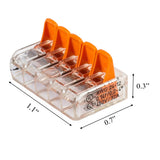 WAGO 221 series 1 wires input to 4 outputs lever connector - LEDUpdates