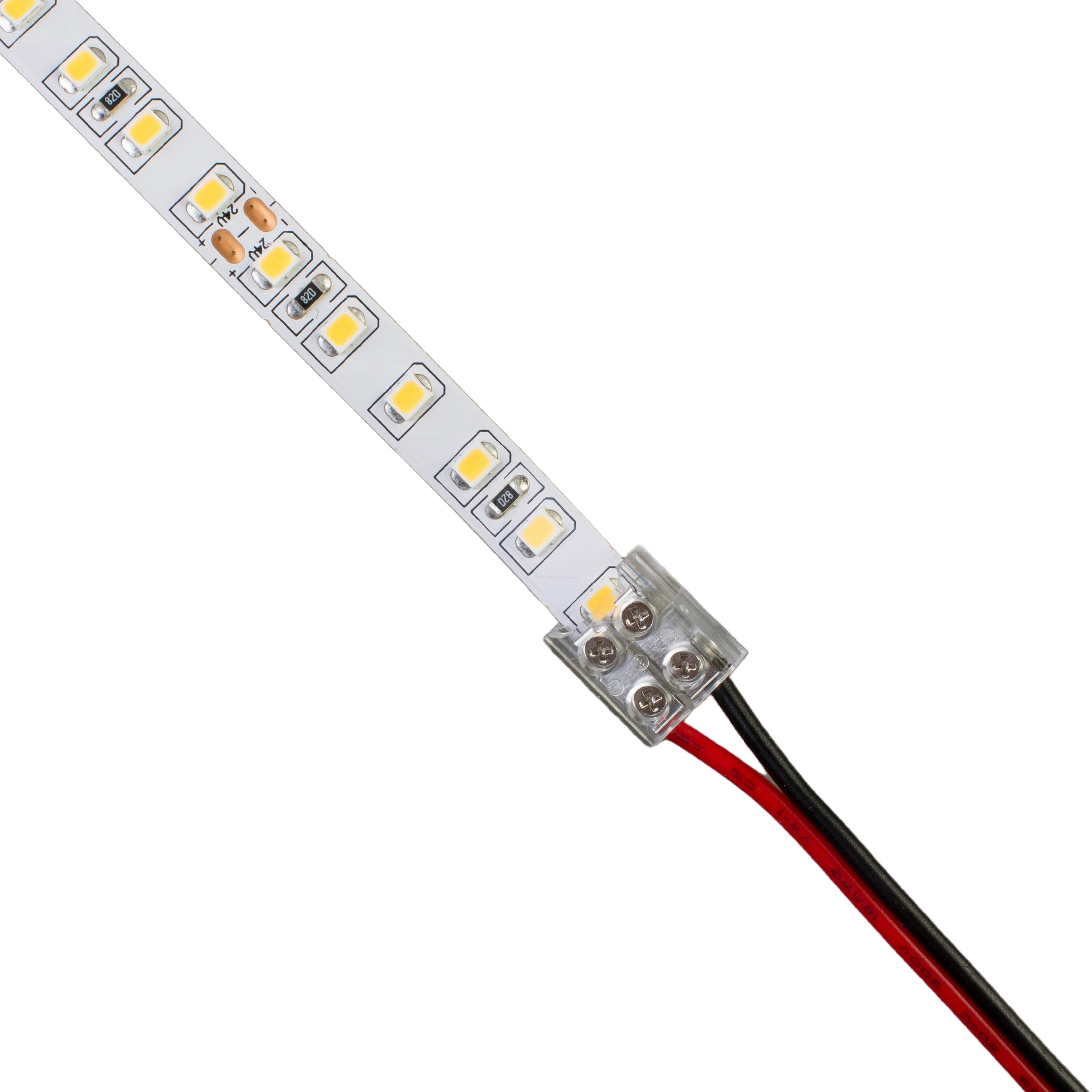 Wire terminal to 10mm LED Strip screw connector