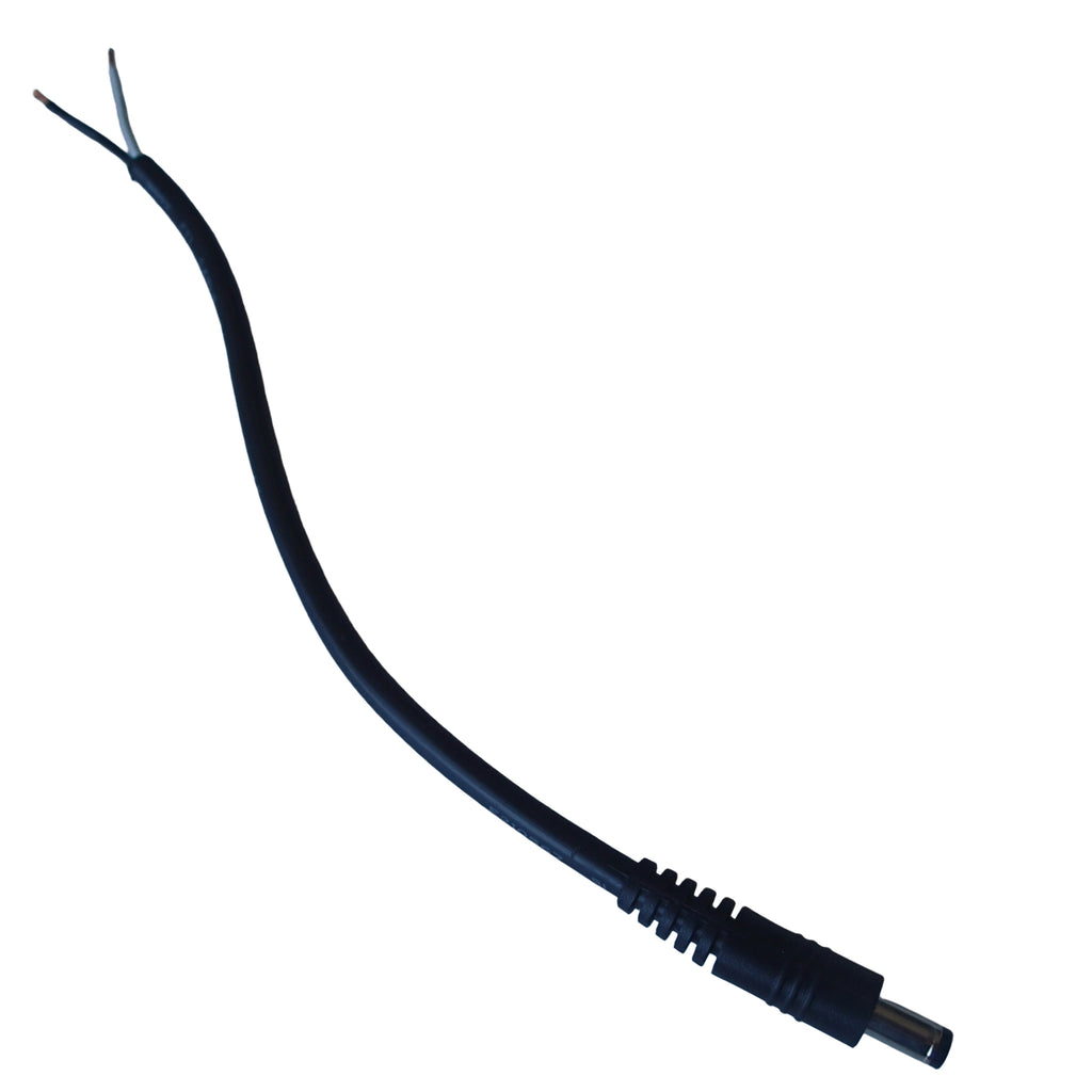 DC male plug to 18 AWG wire connector