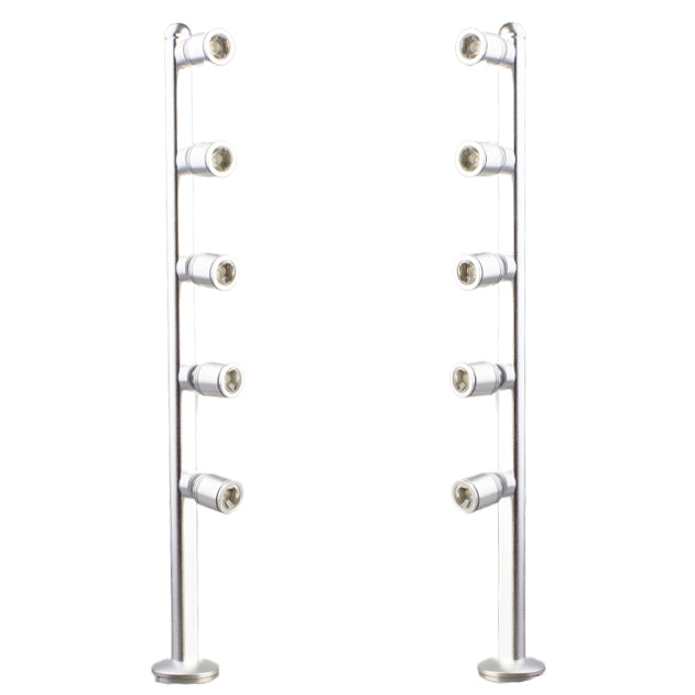 Jewelry LED Pole light model FY-55 silver 5-light head