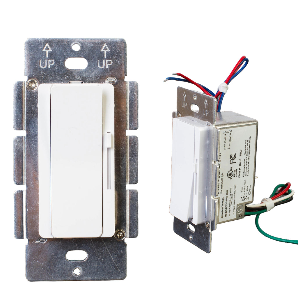 UL listed 24v 160w Dimmable Driver with Dimmer rocker switch