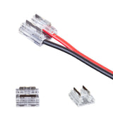 Simple LED Strip Wire Connector for single color COB 8mm Strip