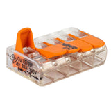 WAGO 221 series 1 wires input to 4 outputs lever connector - LEDUpdates